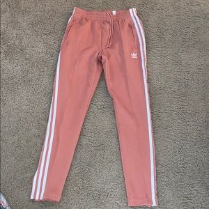 adidas pink track pants